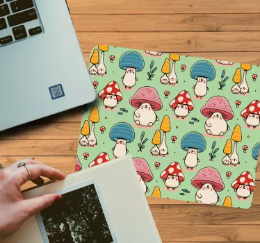 Podloga za miš obrasci veseli likovi gljiva - TenStickers
