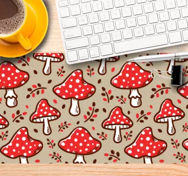 Podloga za miš obrasci veseli motiv gljiva - TenStickers