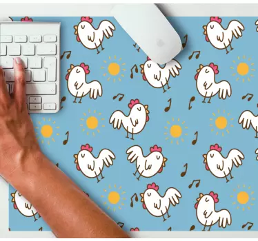 Podloga za miš obrasci veseli pilići uzorak - TenStickers