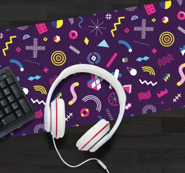 Podloga za miš obrasci vibrantni geometrijski oblici - TenStickers