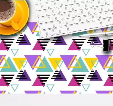 Podloga za miš obrasci vibrantni geometrijski trokuti - TenStickers