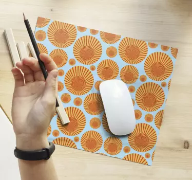 Podloga za miš obrasci vibrantni okrugli elementi - TenStickers