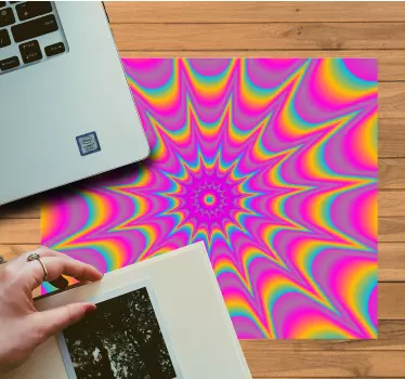 Podloga za miš obrasci vibrantni spiralni kolor eksplozija - TenStickers