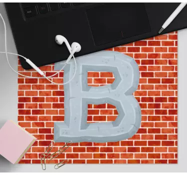 Podloga za miš s imenom bold slovo b - TenStickers