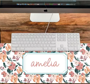 Podloga za miš s imenom botaničko personalizirano ime - TenStickers