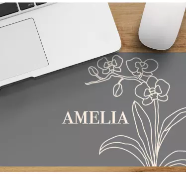 Podloga za miš s imenom elegantni cvjetni aranžman - TenStickers