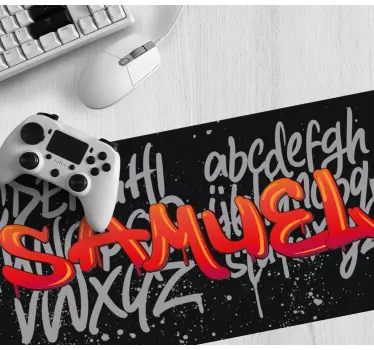 Podloga za miš s imenom jedinstvena tipografija - TenStickers