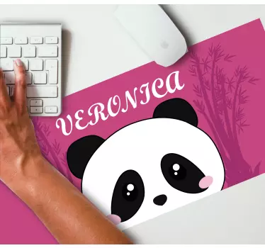 Podloga za miš s imenom panda lice dizajn - TenStickers