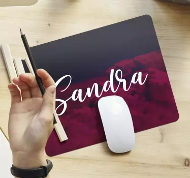 Podloga za miš s imenom personalizirana scena oblaka - TenStickers