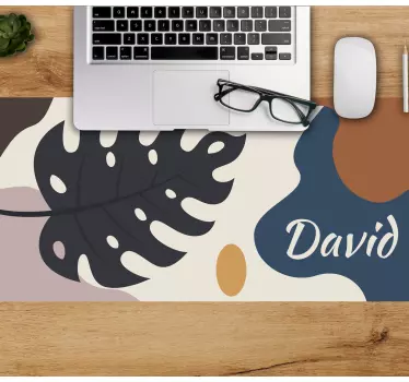 Podloga za miš s imenom s motivom lišća - TenStickers