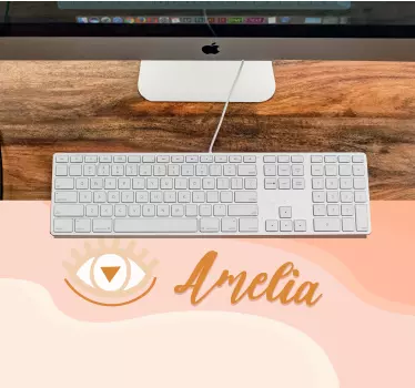 Podloga za miš s imenom s personaliziranom grafikom oka - TenStickers
