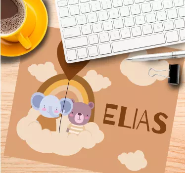 Podloga za miš s imenom Šareni životinjski prijatelji - TenStickers
