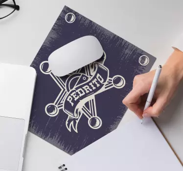 Podloga za miš s imenom sheriffova zvijezda - TenStickers