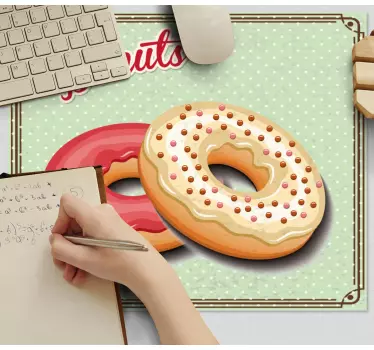 Podloga za miš s imenom slasni donut duo - TenStickers