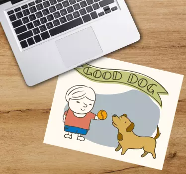 Podloga za miš s imenom sretno dijete se igra - TenStickers