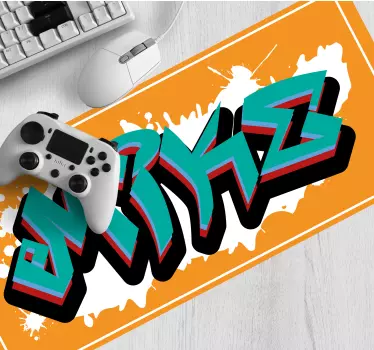 Podloga za miš s imenom u vibrantnom grafitu - TenStickers
