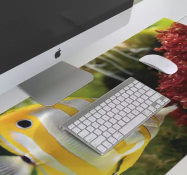 Podloga za miš xxl Šarena scena riba - TenStickers