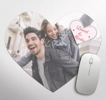 Podloga za miš s imenom dan zaljubljenih - TenStickers