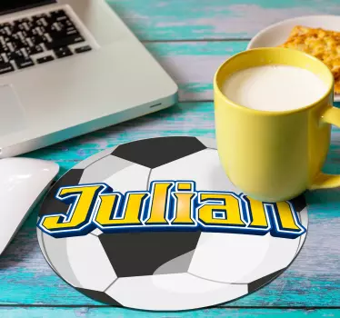 Podloga za miš s imenom prilagođena lopta - TenStickers