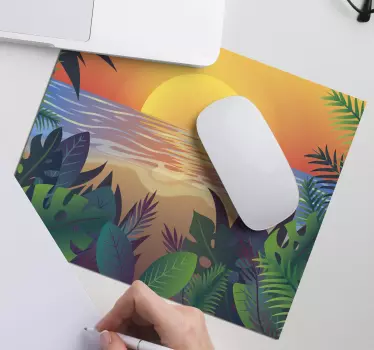 Retro sun bearch 70's tepih za miša za sunčanje - TenStickers