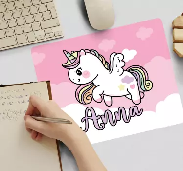 Ružičasti magični jednorog prostirači za miša po mjeri - TenStickers