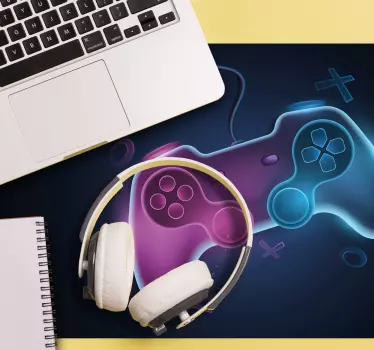 šareni neonski ps kontroler prostirka za gaming miš - TenStickers