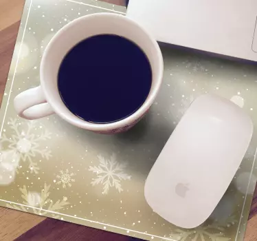 Sjajne božićne pahuljice božićna podloga za miša - TenStickers