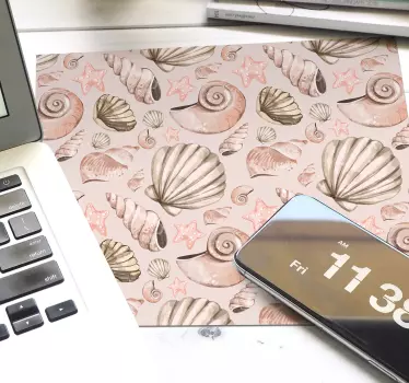 školjke školjkaš podloga za miš - TenStickers