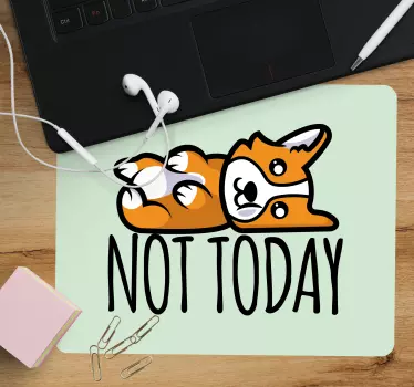 Slatki pas motivacijski citat izvorna podloga za miš - TenStickers