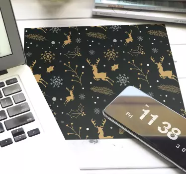 Sretan božićni sastav podloga za miš - TenStickers