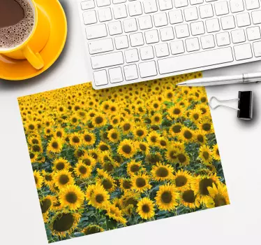 Veliki suncokreti vrtni cvjetni podmetač za miš - TenStickers
