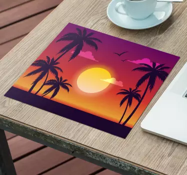 Zalazak sunca 70-ih podloga za miša za sunčanje iz 70-ih - TenStickers