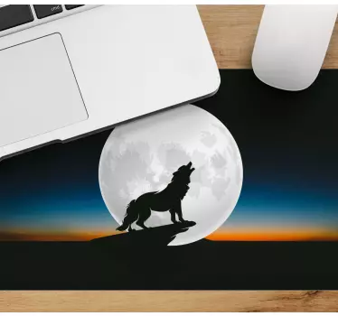 Zavijajući vuk na mjesečini više jastučića za miša - TenStickers