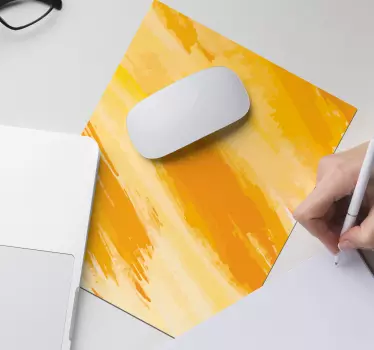 žuta originalna jastučić za miša od vinila - TenStickers