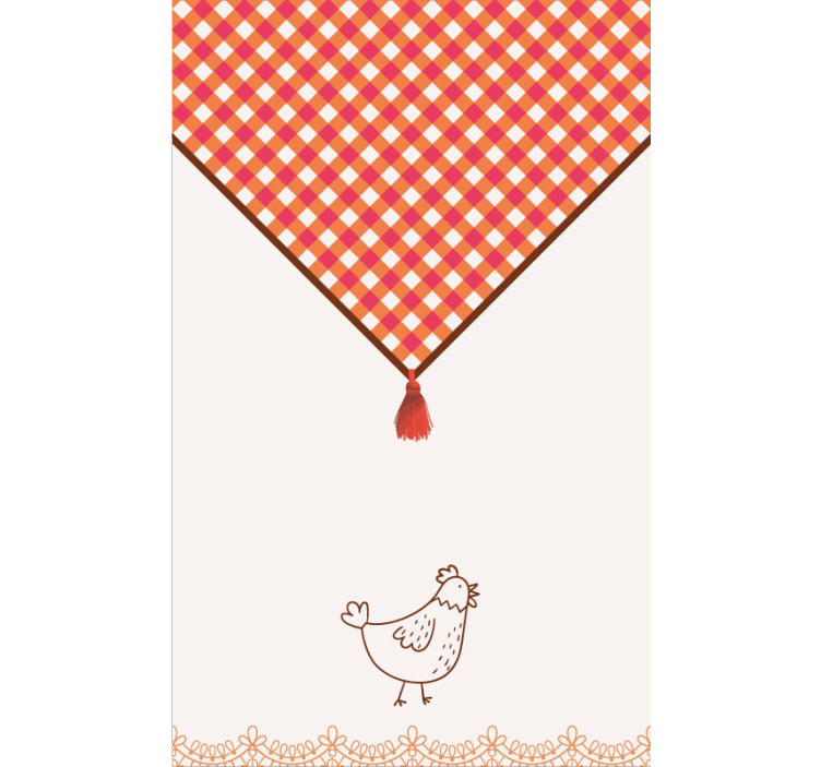 Zavjese za kuhinju tradicionalni seoski stil - TenStickers