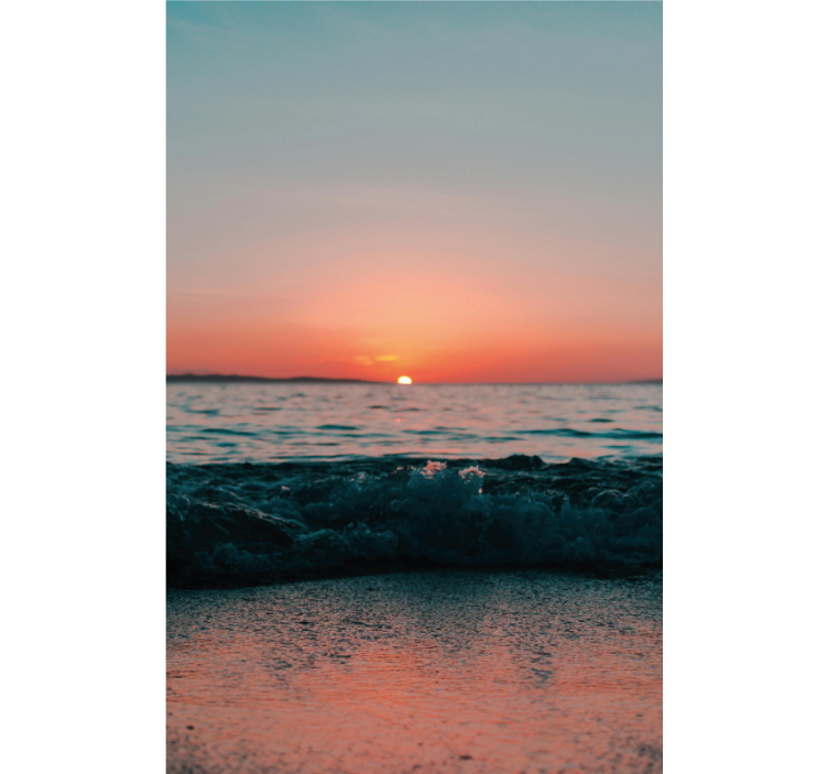 Rolo zavjese kupaonica zalazak sunca na plaži - TenStickers