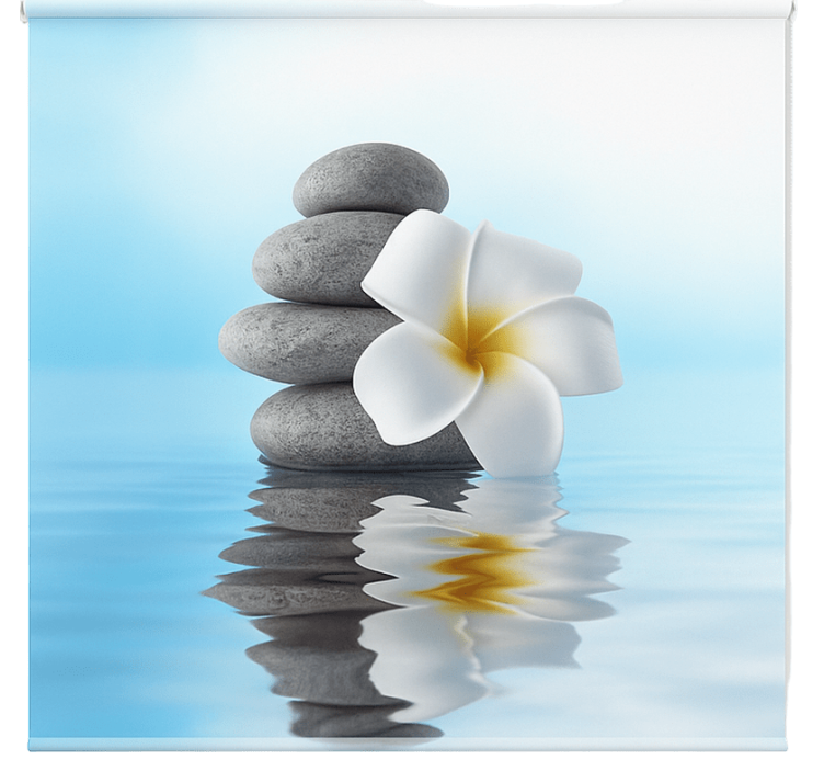 Rolo zavjese kupaonica zen prozirno plava - TenStickers