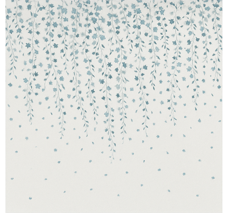 Rolo zavjese kupaonica vodopad plavog cvijeća - TenStickers