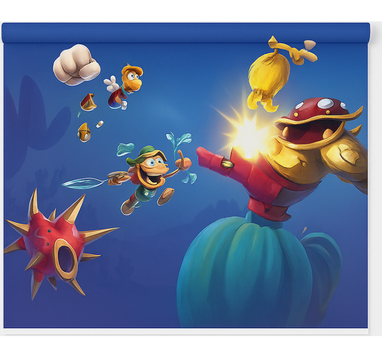 Rolo zavjese štreber sukob igraćih bitki - TenStickers