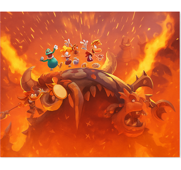 Rolo zavjese štreber vatrena pobjeda nad čudovištem - TenStickers