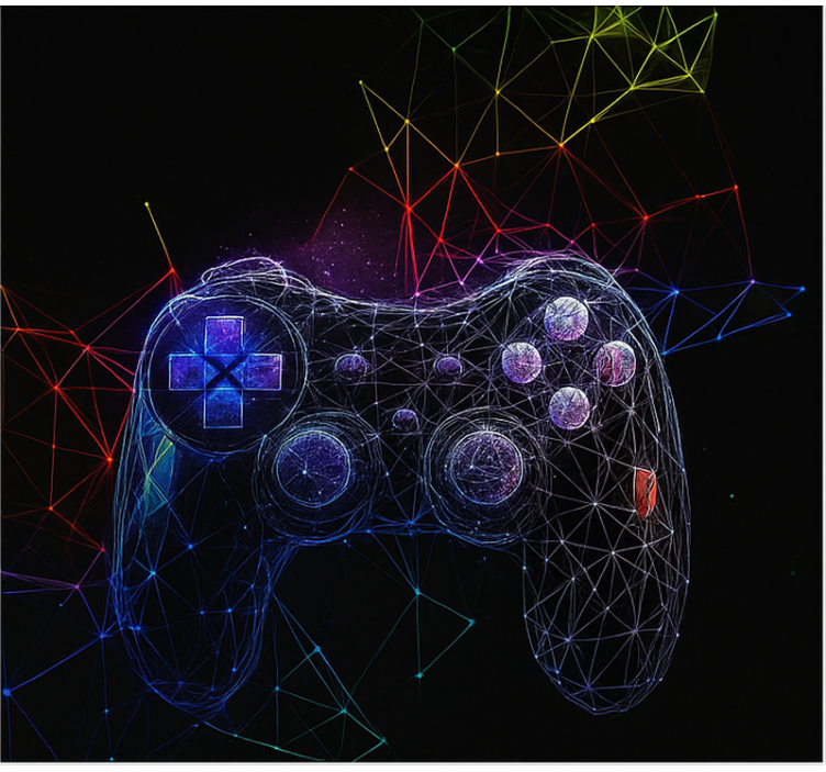 Rolo zavjese štreber dnk konzola za igranje - TenStickers