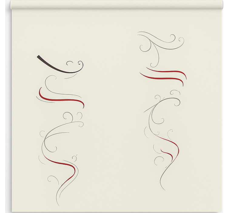 Rolo zavjese nordijski apstraktni cvjetni spiralni uzorak - TenStickers