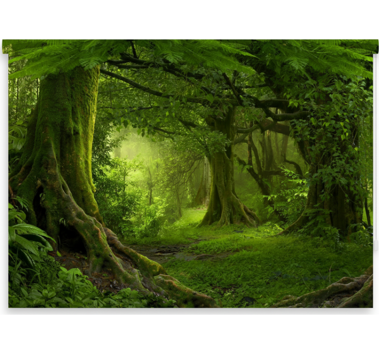 Rolo zavjese drveće za bujni šumski bijeg - TenStickers