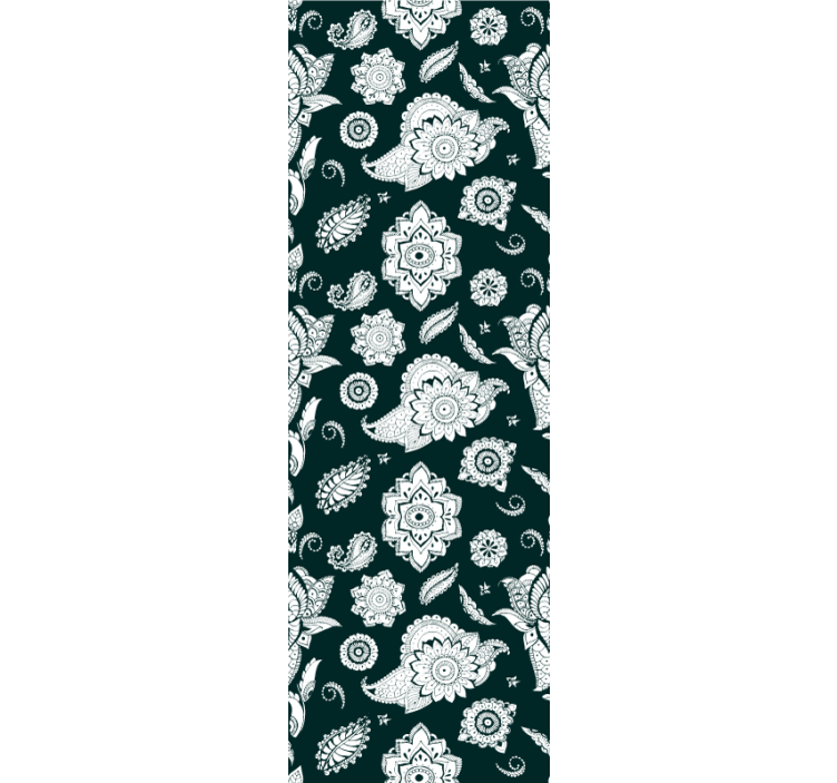 Zavjese za kuhinju s indijskim paisley uzorkom - TenStickers