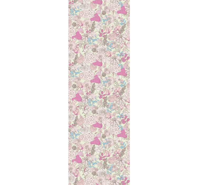 Rolo zavjese blagovaonica u cvjetnom grandmillenial stilu - TenStickers