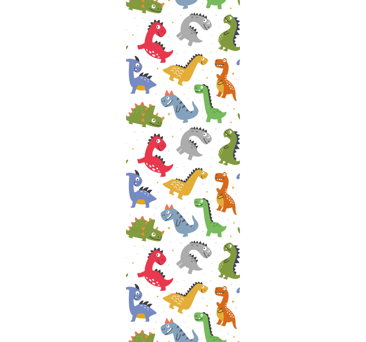 Zavjese za dječju sobu s preslatkim dinosaurima - TenStickers