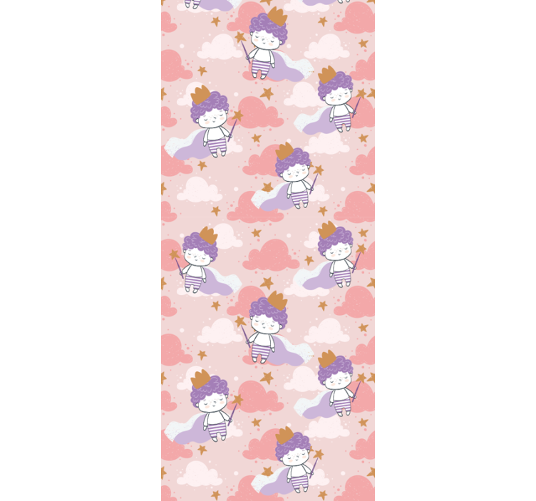 Zavjese za dječju sobu s malim princezom iz 80-ih - TenStickers