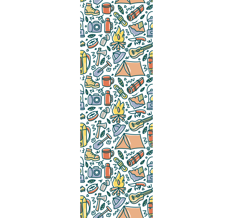 Zavjese za dječju sobu s ručno crtanom prirodom - TenStickers