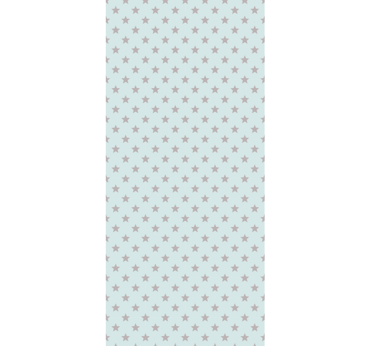 Zavjese za dječju sobu s plavom pozadinom i sivim zvijezdama - TenStickers