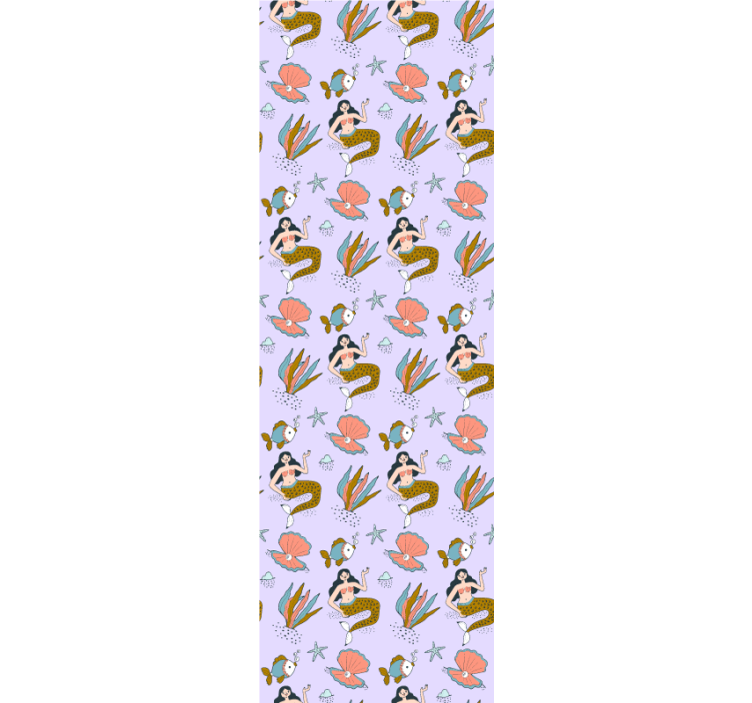 Zavjese za dječju sobu s sirenama i školjkama - TenStickers